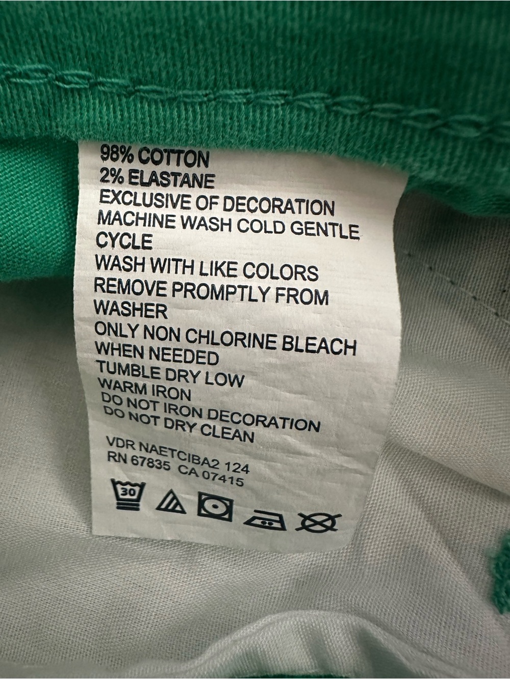 NWT Nautica Women's Green Chino Shorts Size 4 - Picture 7 of 7